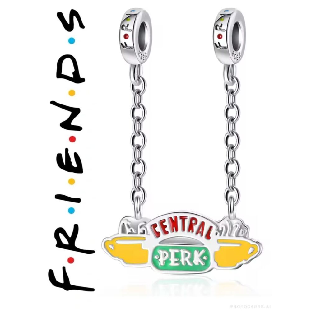 NWOT Friends TV Series Central Perk Pandora FIT Silver Charm